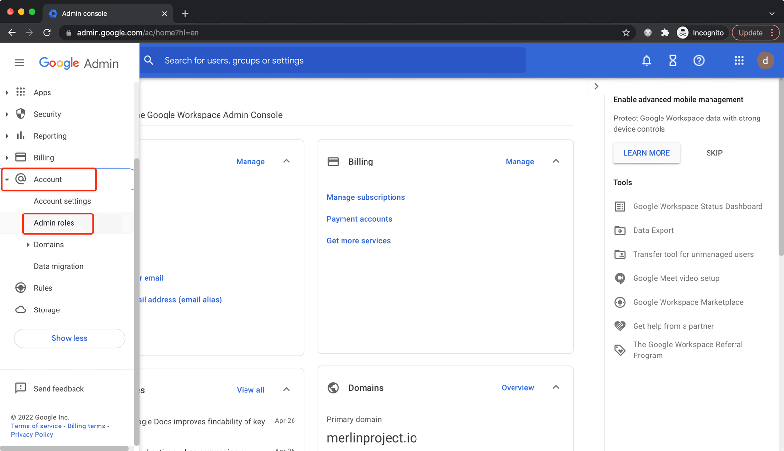 Google Workspace SSO | impersonate user