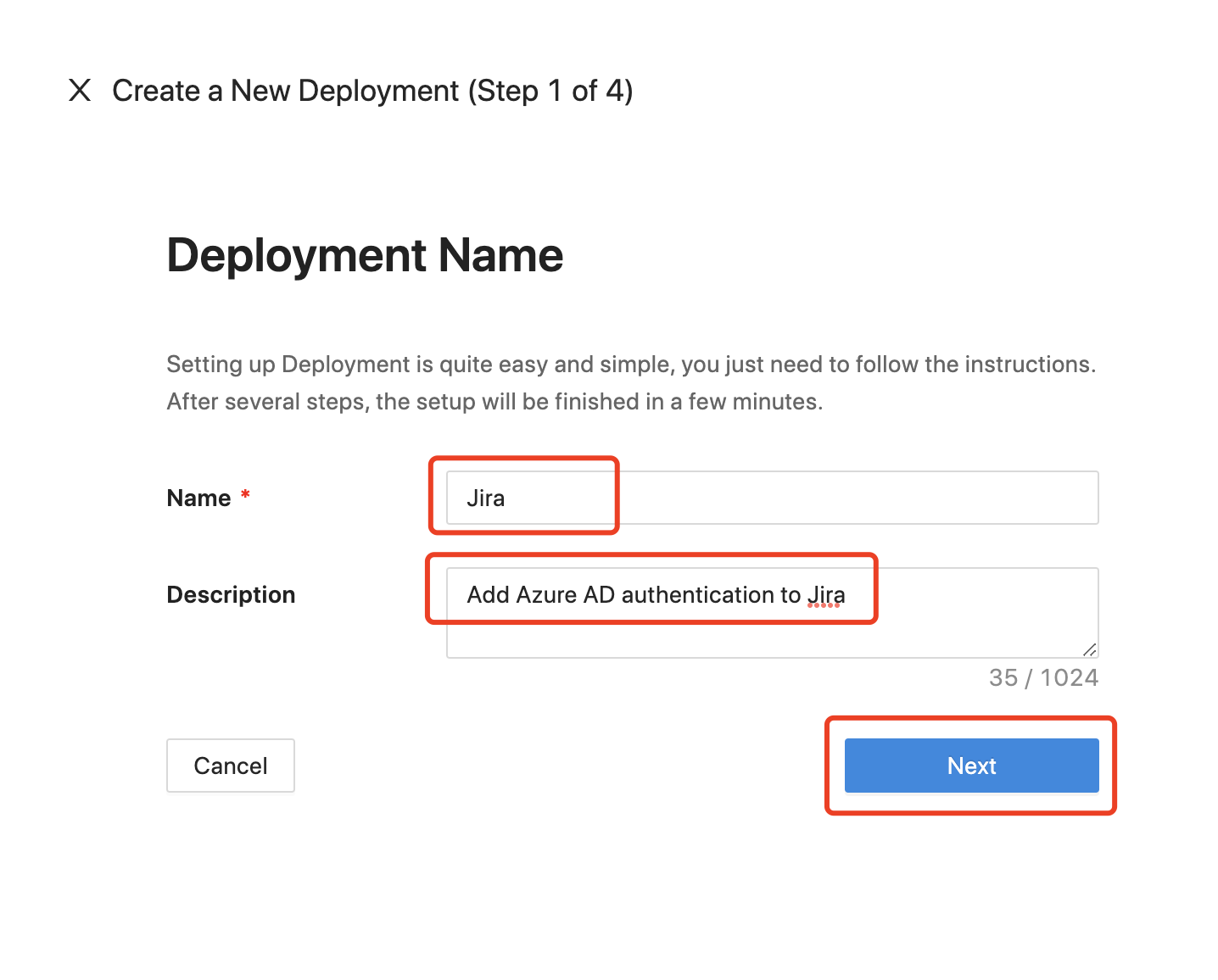 Atlassian Jira Microsoft Entra ID (Azure AD) SSO | Create a New Deployment