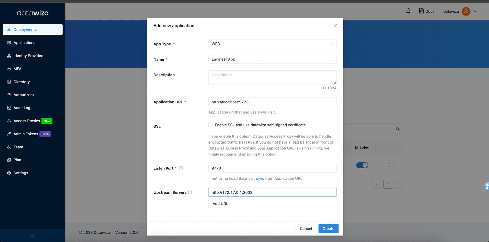 Multi Web App SSO | Add Engineer App