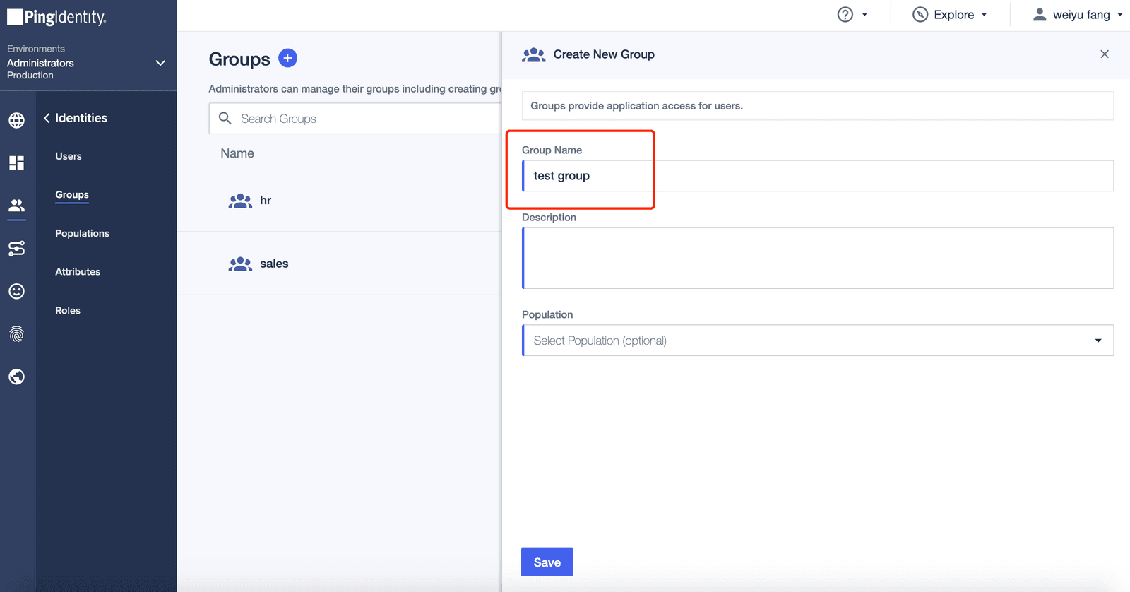 PingOne SSO | Groups