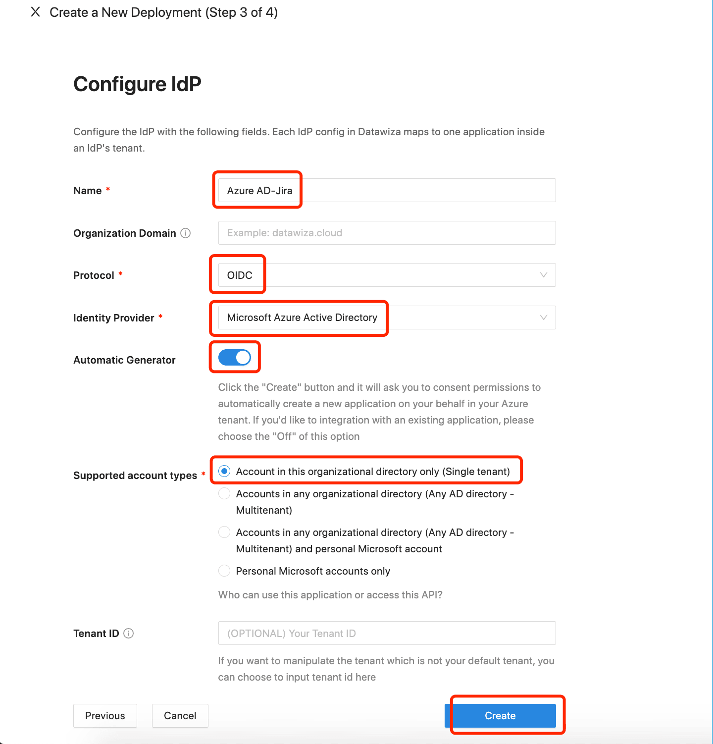 Atlassian Jira Microsoft Entra ID (Azure AD) SSO | Create a New Microsoft Entra ID (Azure AD) IdP