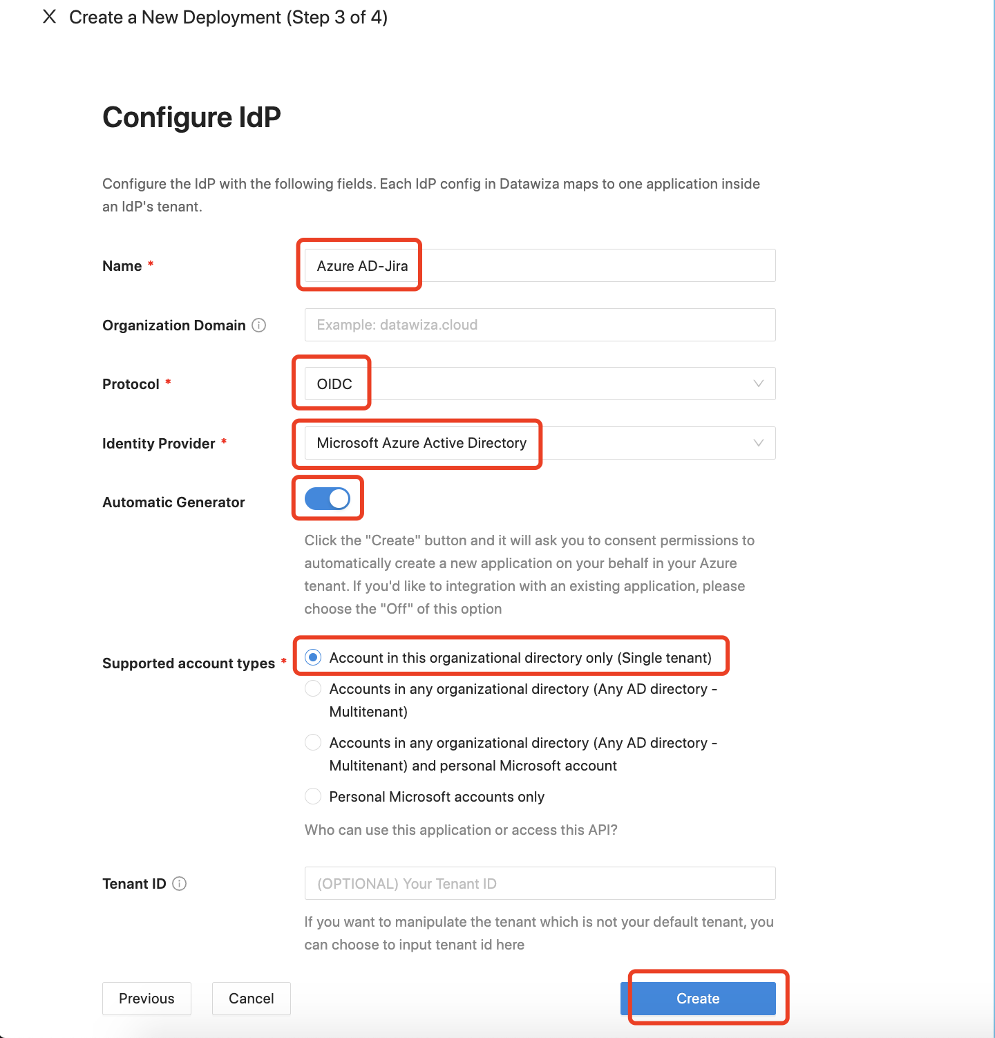 Atlassian Jira Microsoft Entra ID (Azure AD) SSO | Create a New Microsoft Entra ID (Azure AD) IdP