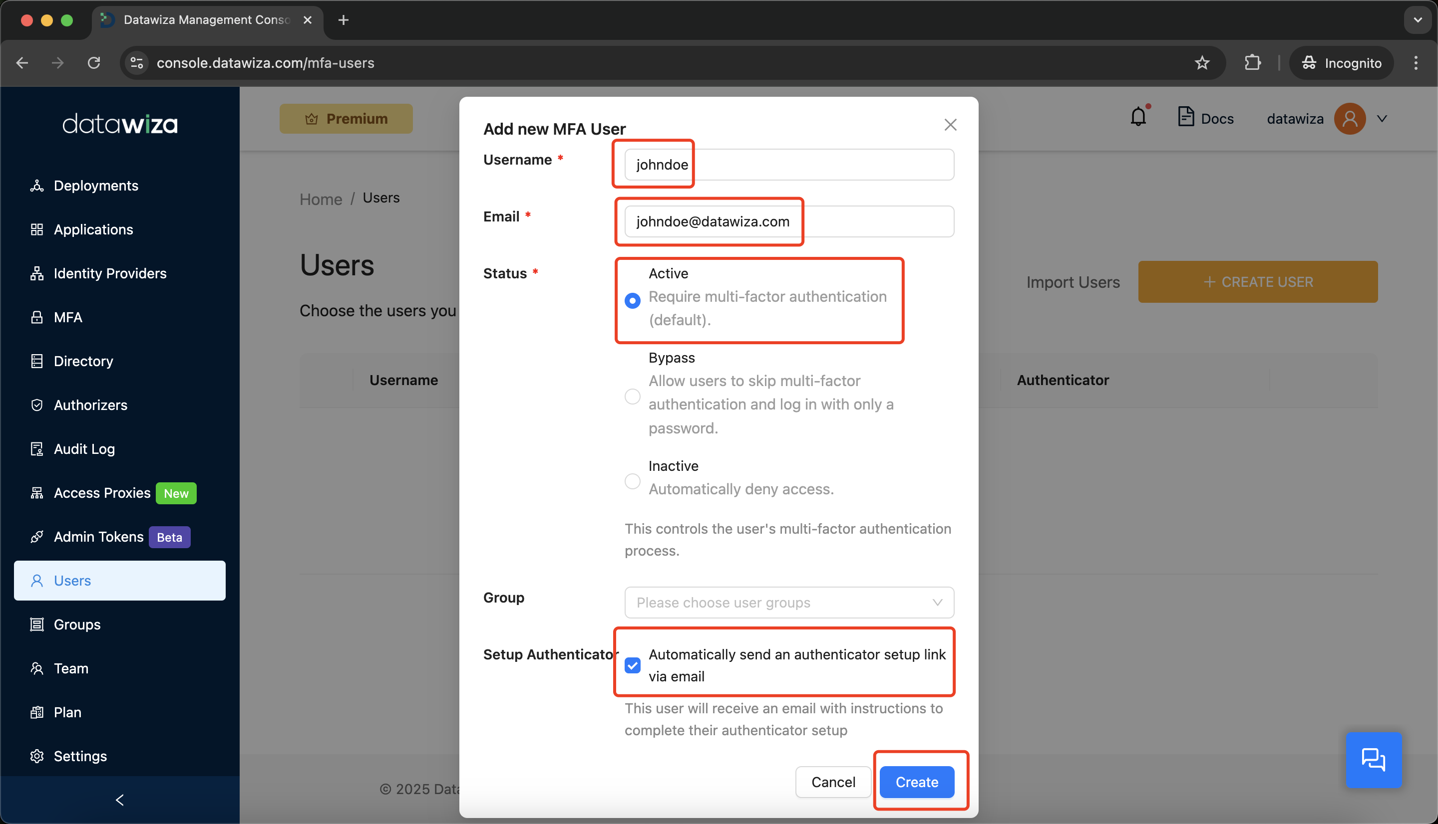 Oracle EBS MFA | Add MFA User