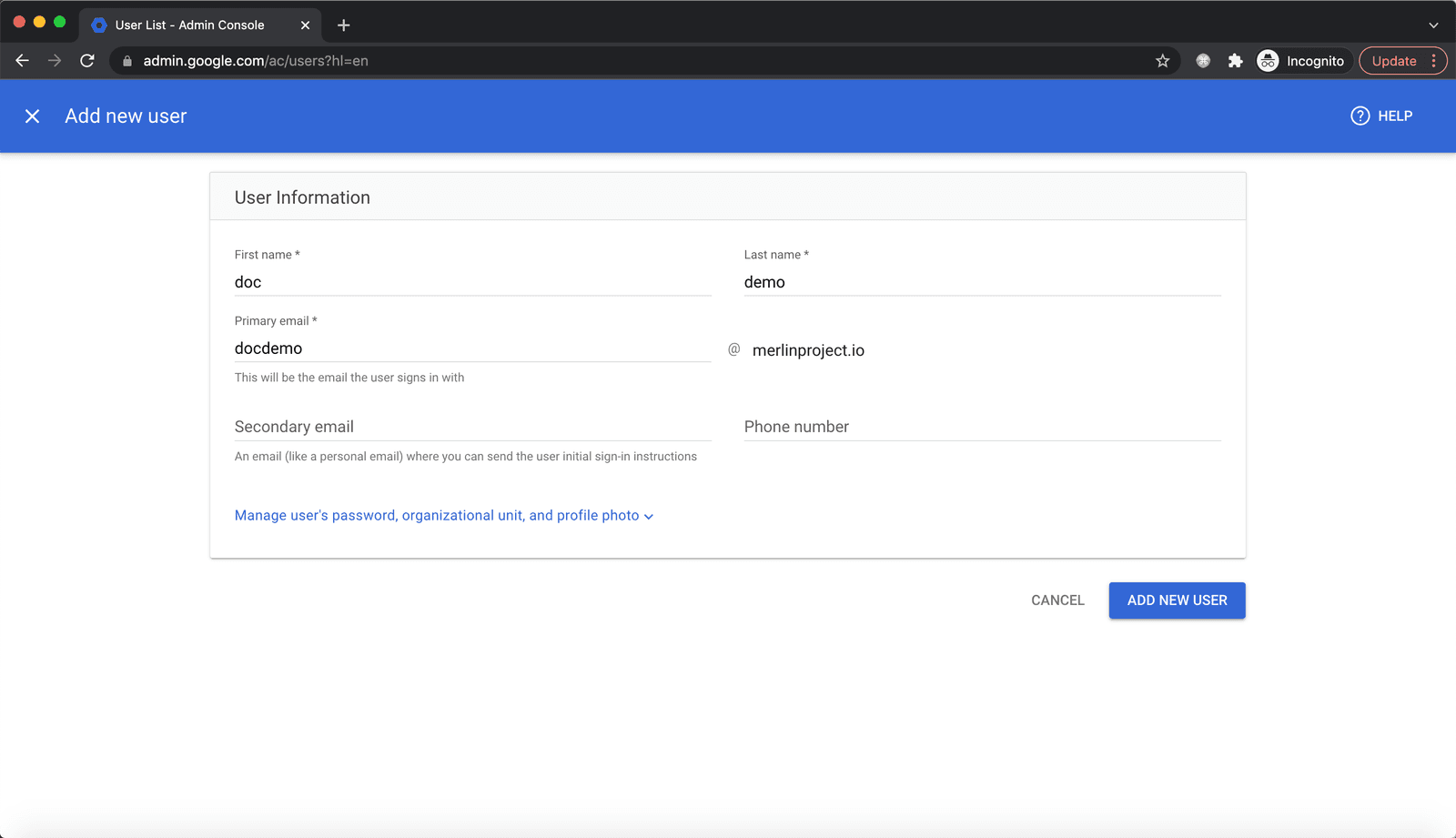 Google Workspace SSO | impersonate user