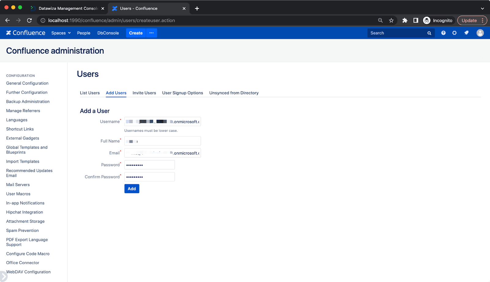 Atlassian Confluence Microsoft Entra ID (Azure AD) SSO | Add Users