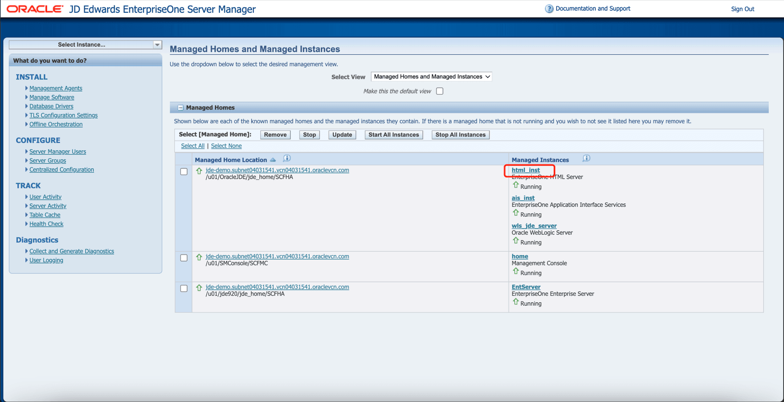 Oracle AIS Integration | JDE Server Manager COnfig