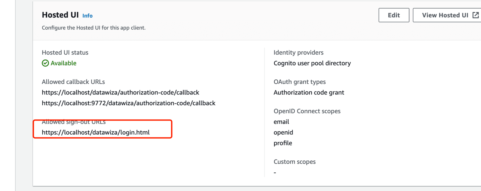 allow sign-out url | Custom Web Application SSO MFA Integration