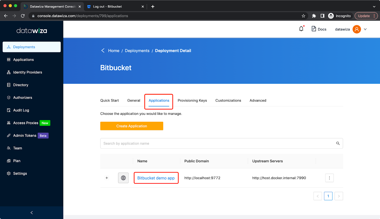 Atlassian Bitbucket Microsoft Entra ID (Azure AD) SSO | Applications