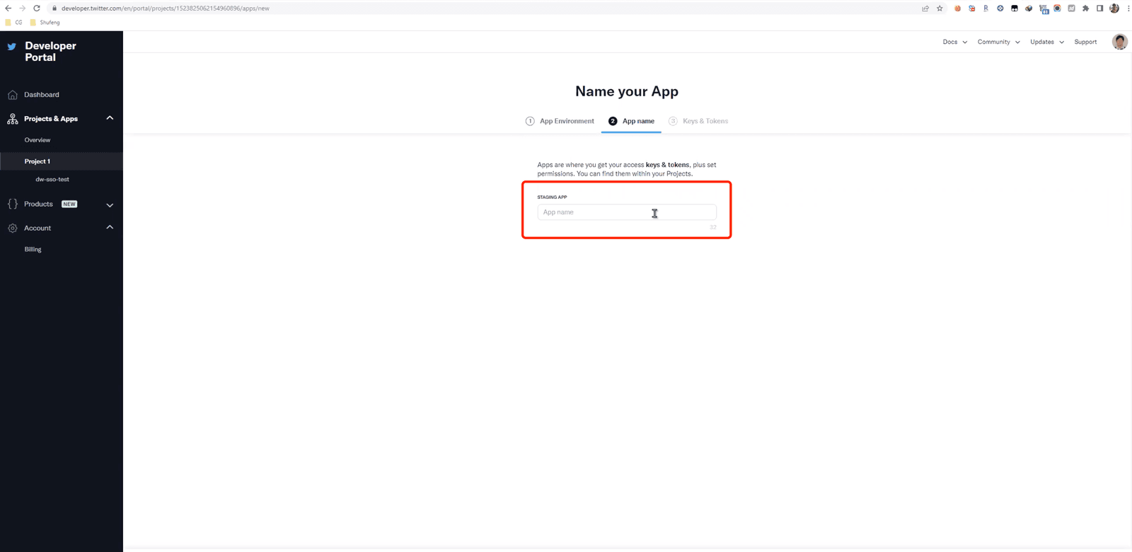 Twitter SSO | App