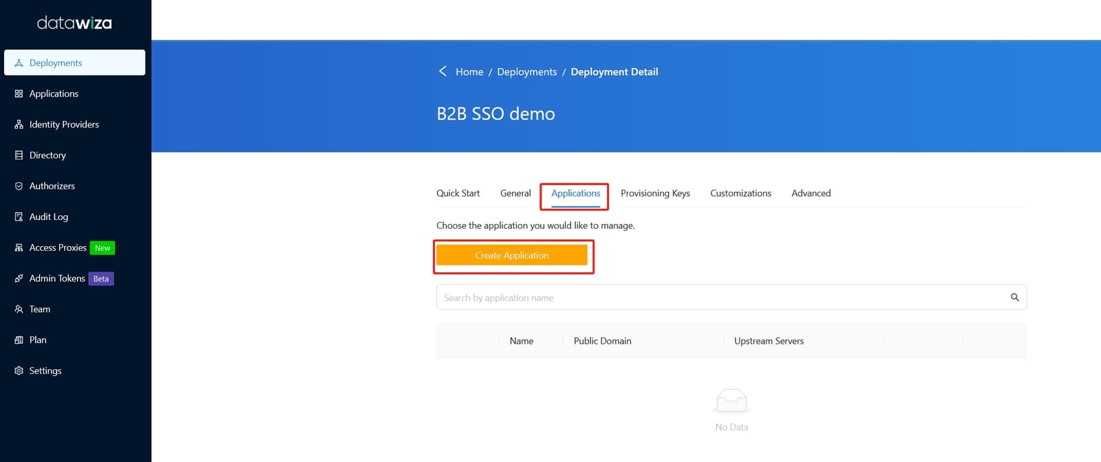 B2B SSO | Applications