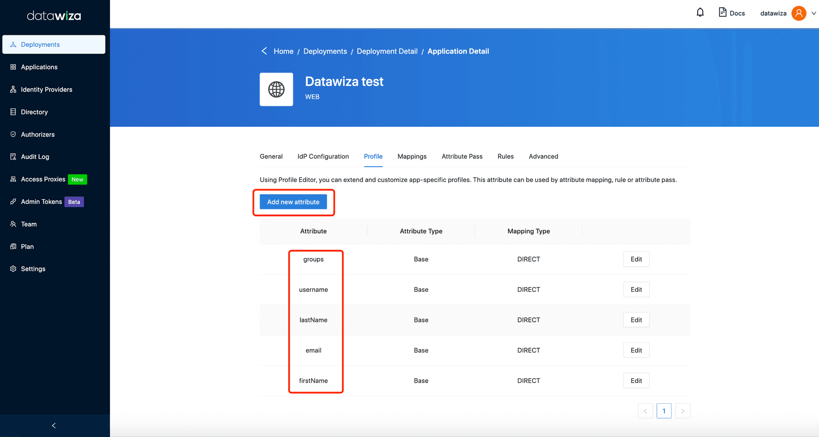 Add New Attributes in DCMC
