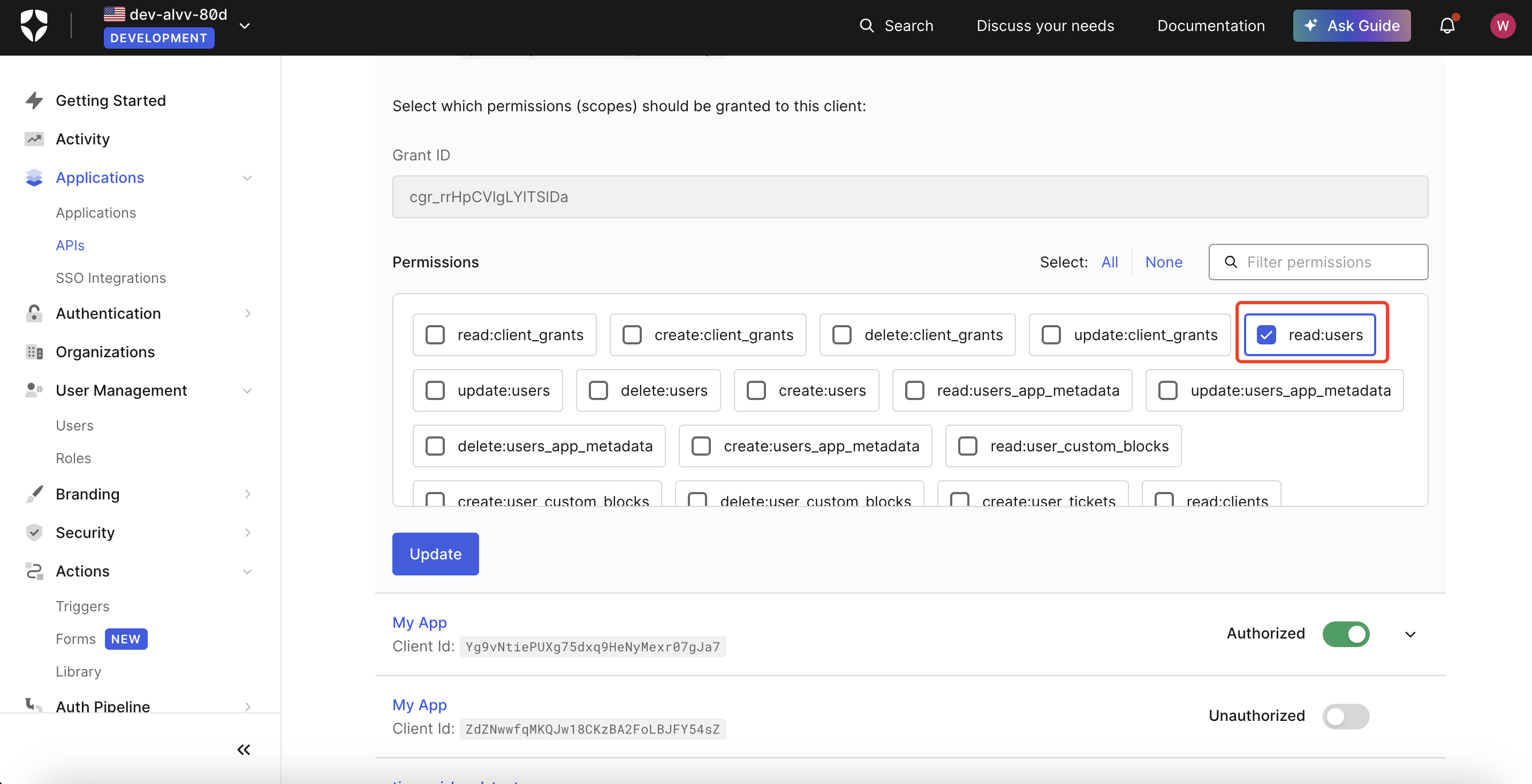 Auth0 SSO | Get Auth0 API Token