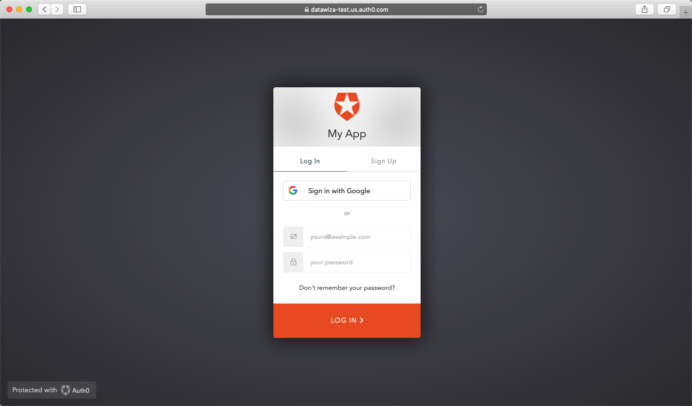 Web App Auth0 SSO | DAP with Auth0