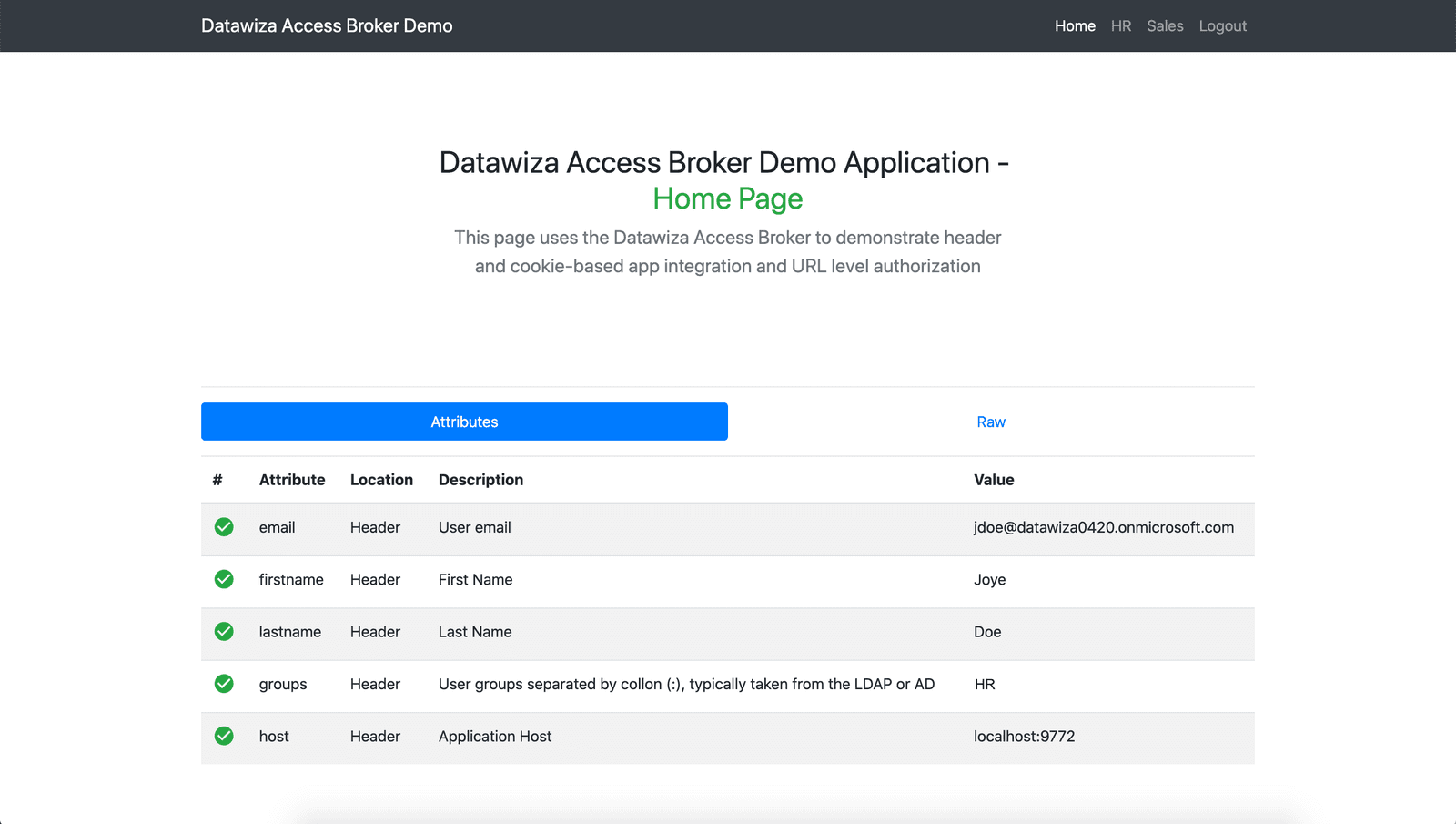 Web App Microsoft Entra ID SSO | Microsoft Entra ID with DCMC attributes