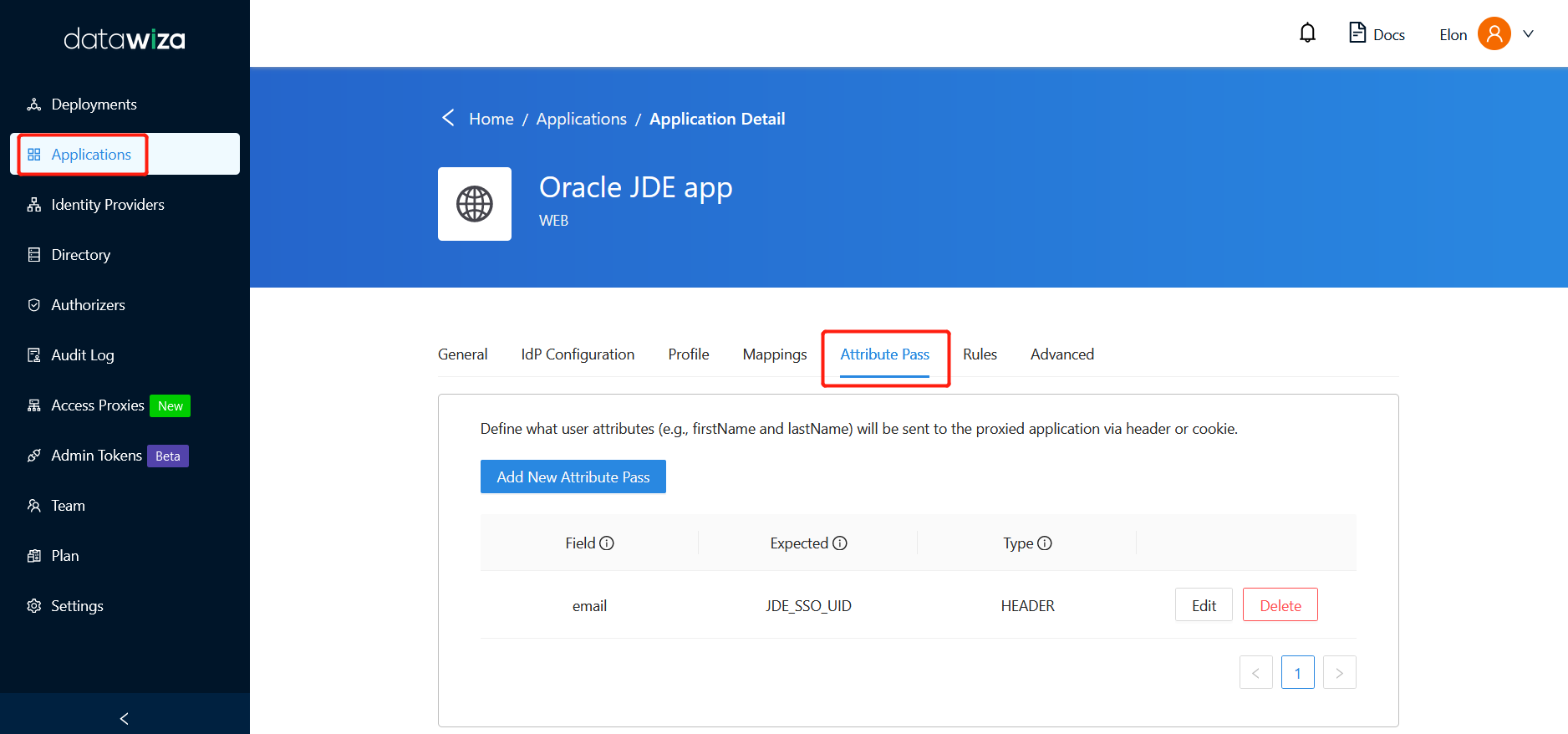 Oracle JDE SSO and MFA | Config Attr Pass