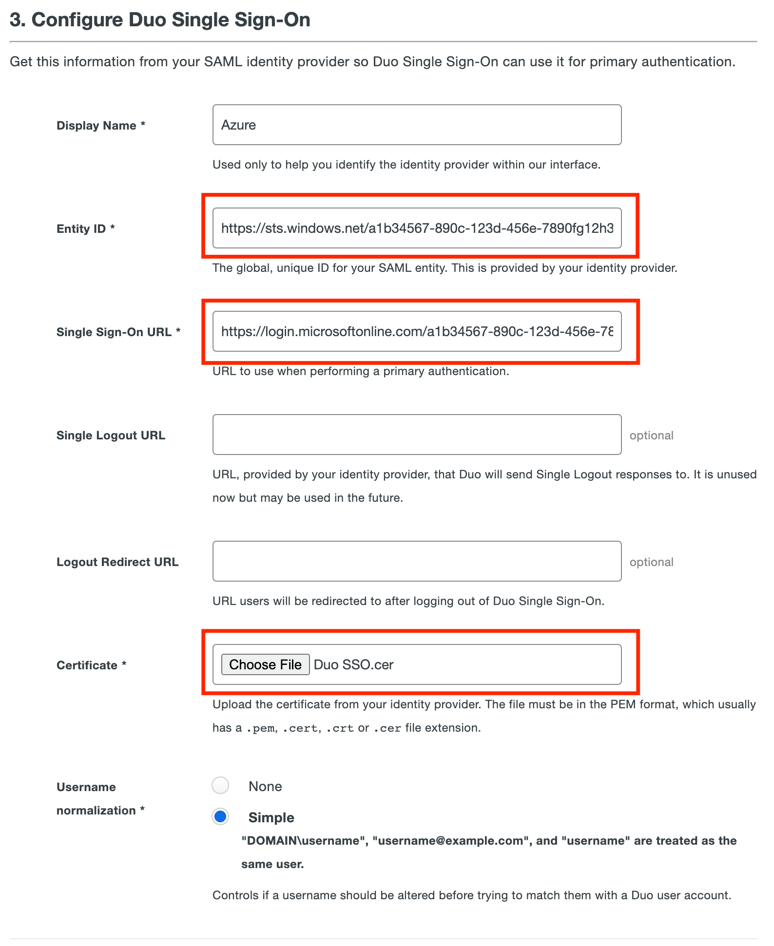 Duo MFA SAML SSO | Configure Duo SSO