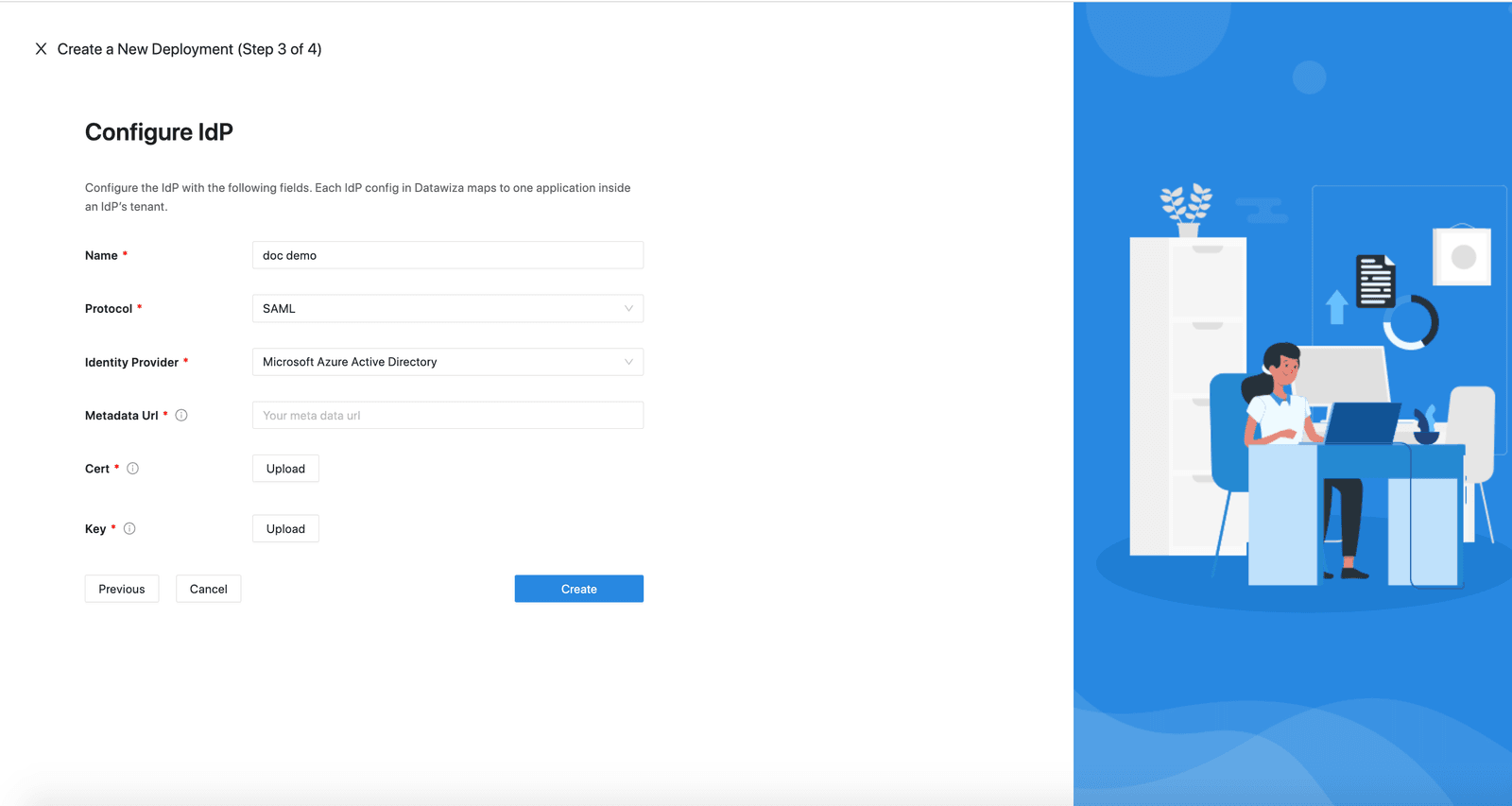 Choose SAML