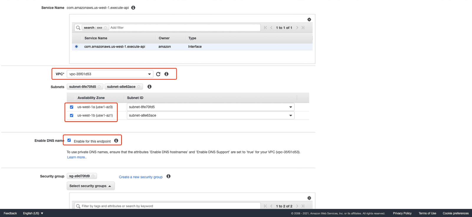 create endpoint