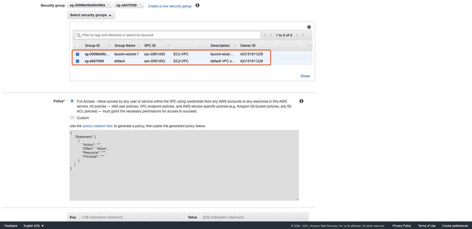 create endpoint