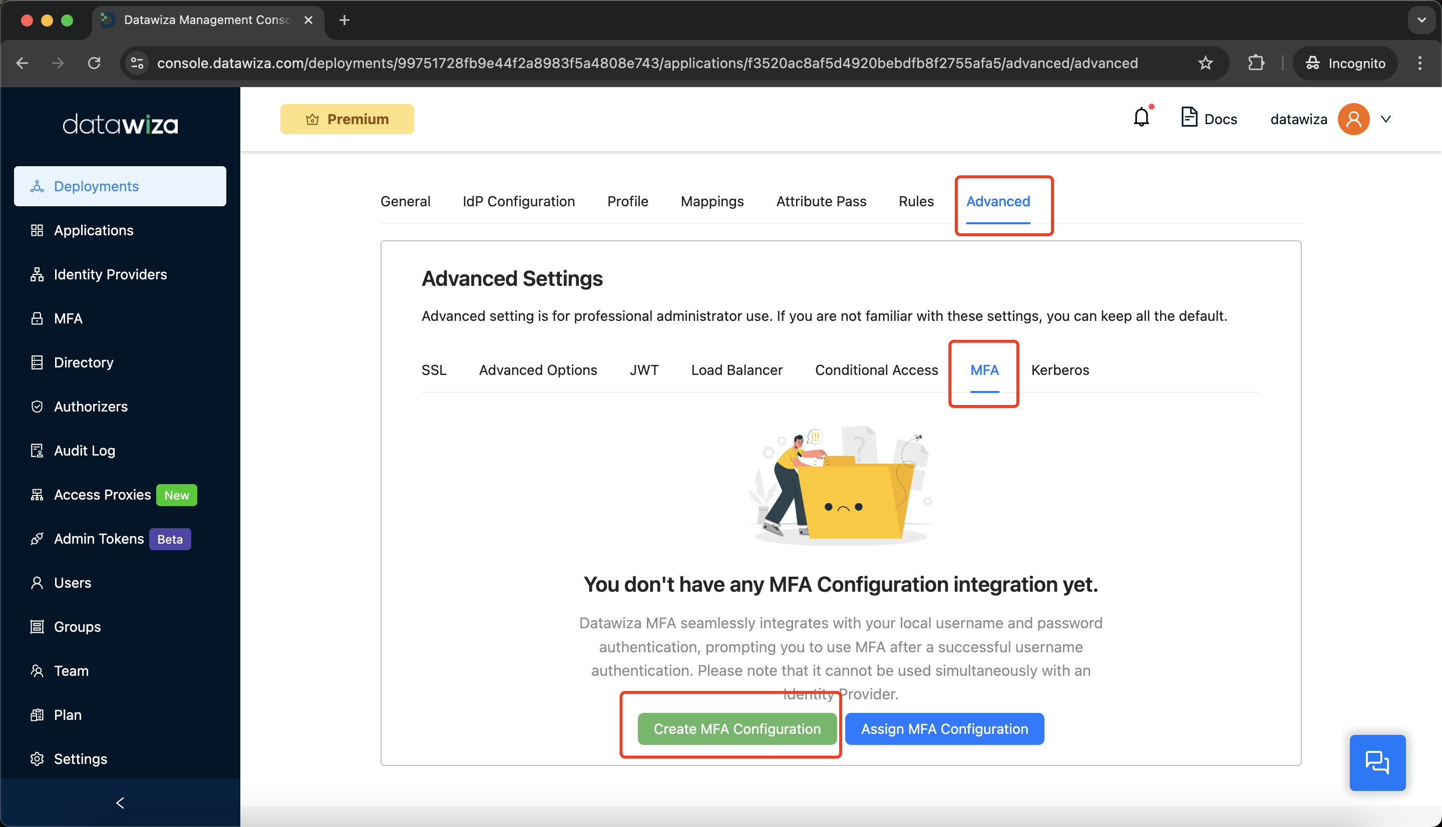 Oracle EBS MFA | Create MFA Configuration - Step 1