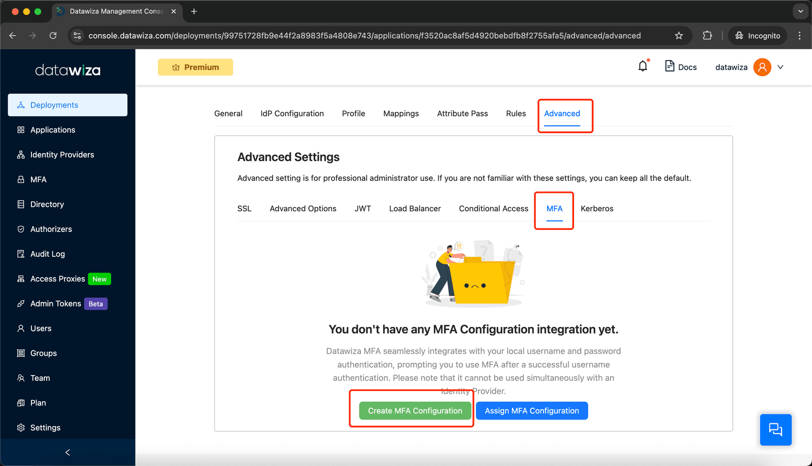 Oracle EBS MFA | Create MFA Configuration - Step 1