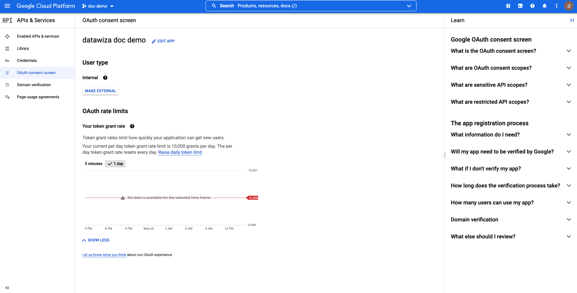 Google Workspace SSO | Google Workspace Create OAuth consent screen