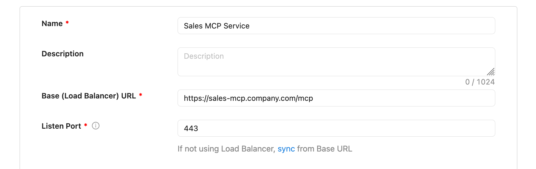 Getting Started wizard Step 2 — add a service with Entra ID Access Token authentication