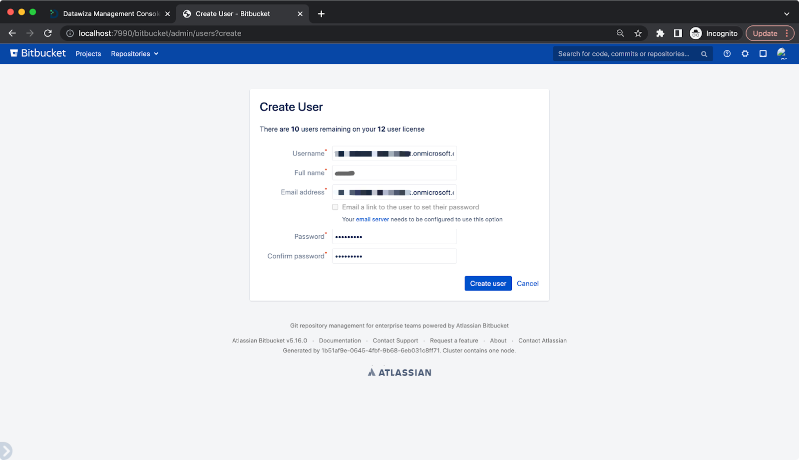 Atlassian Bitbucket Microsoft Entra ID (Azure AD) SSO | Create User