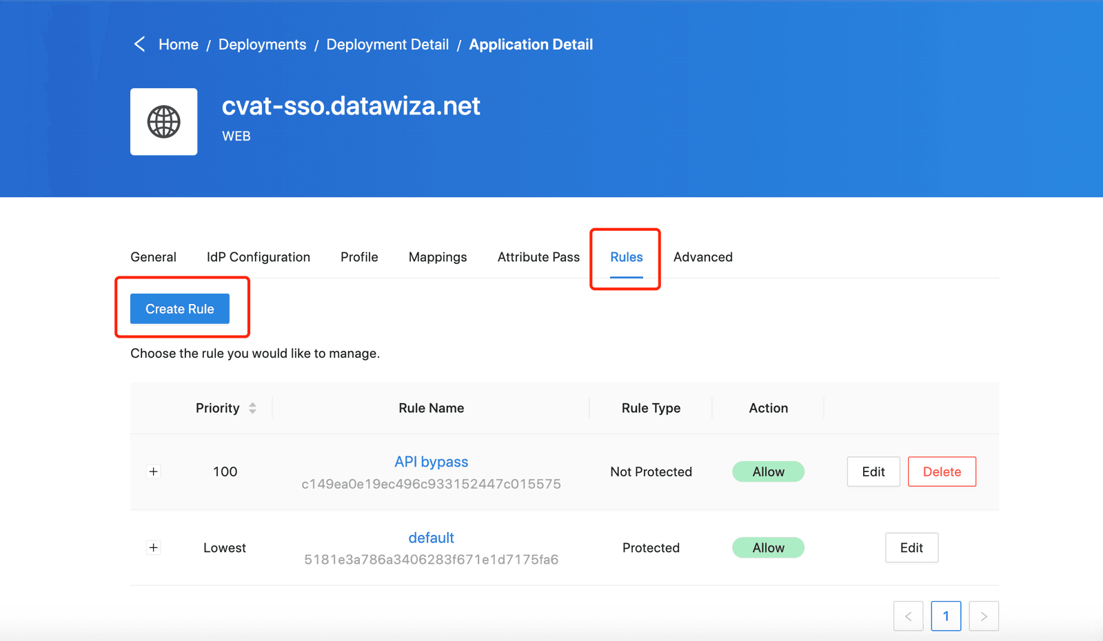 CVAT SSO | CVAT Create Rule