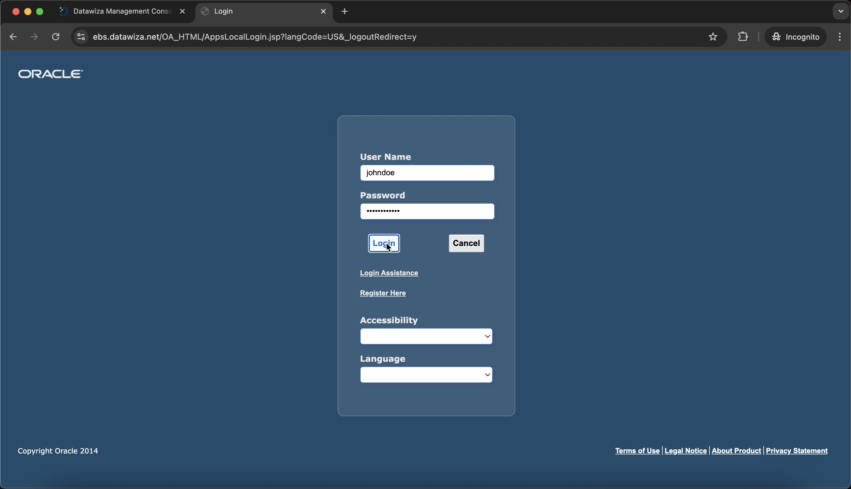 Oracle EBS MFA | EBS Username Password