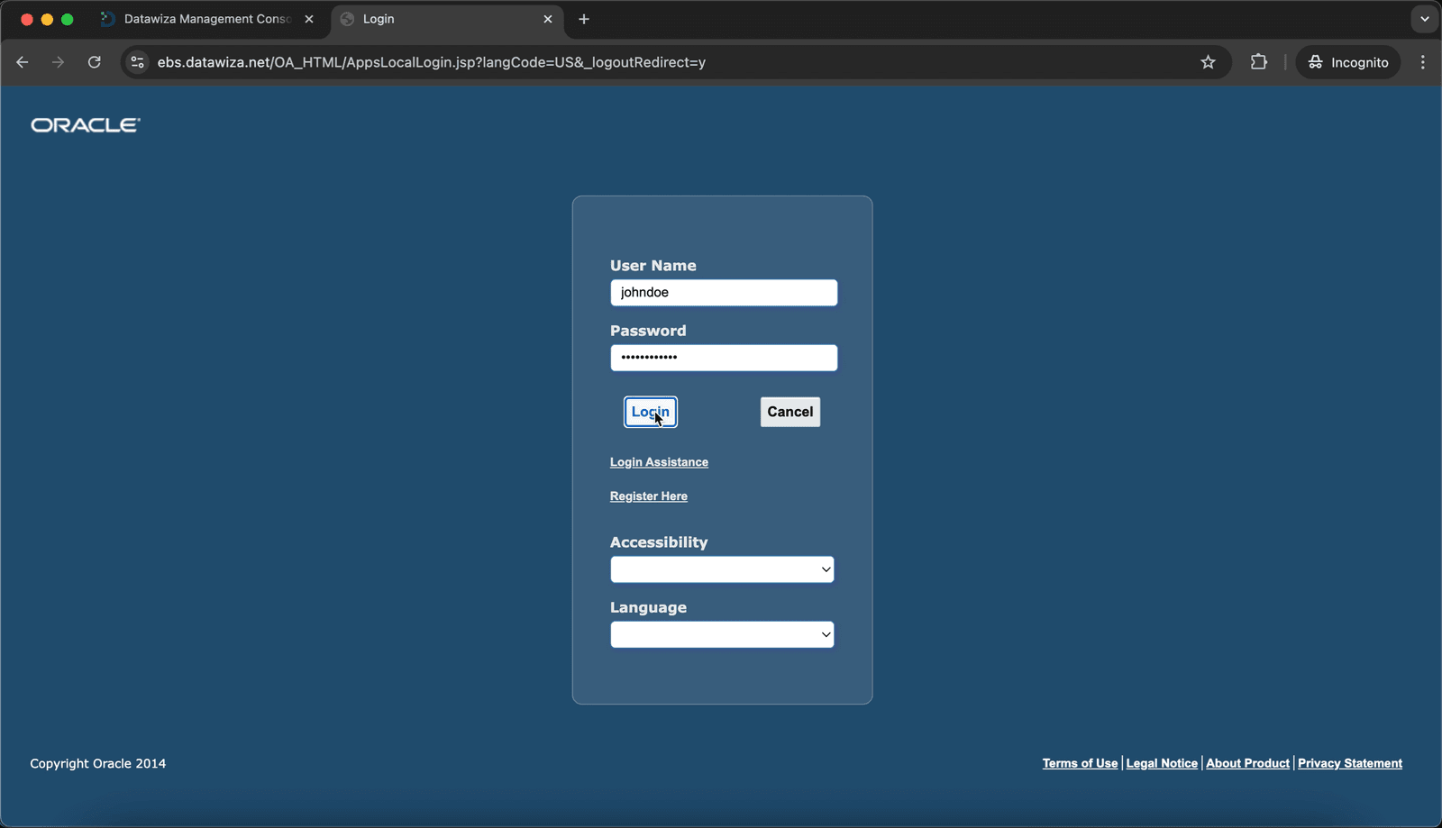Oracle EBS MFA | EBS Username Password