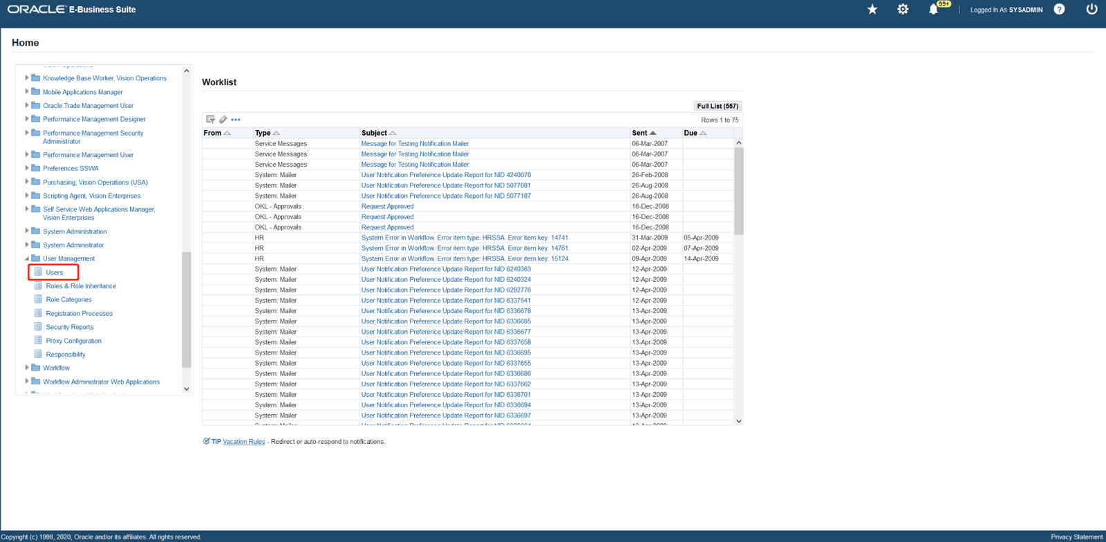 Oracle EBS SSO and MFA | Expand User Panel