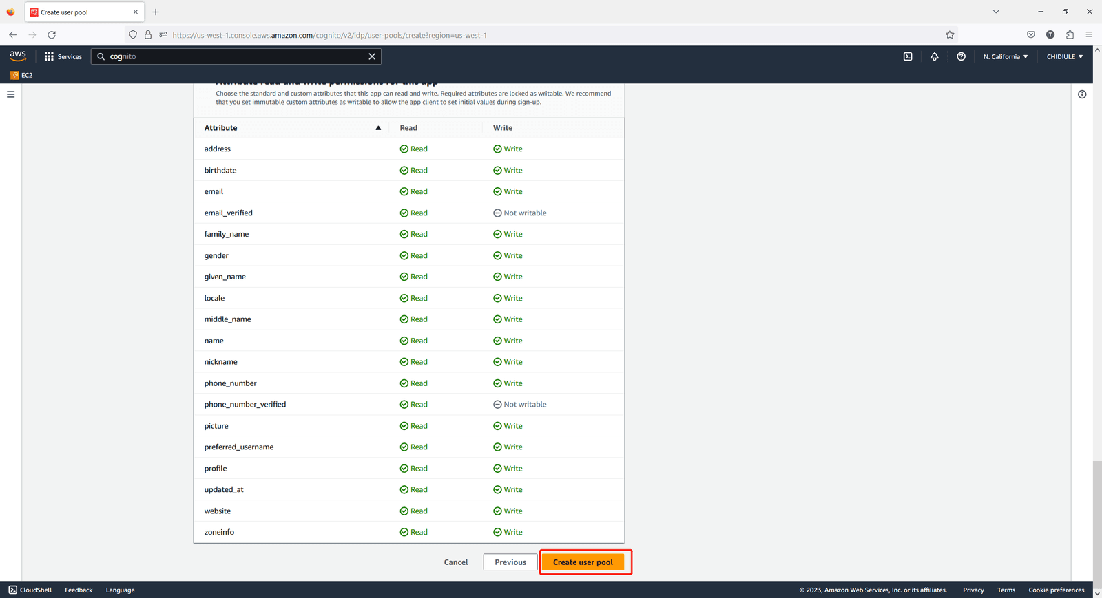 AWS Cognito SSO | Finish Settings