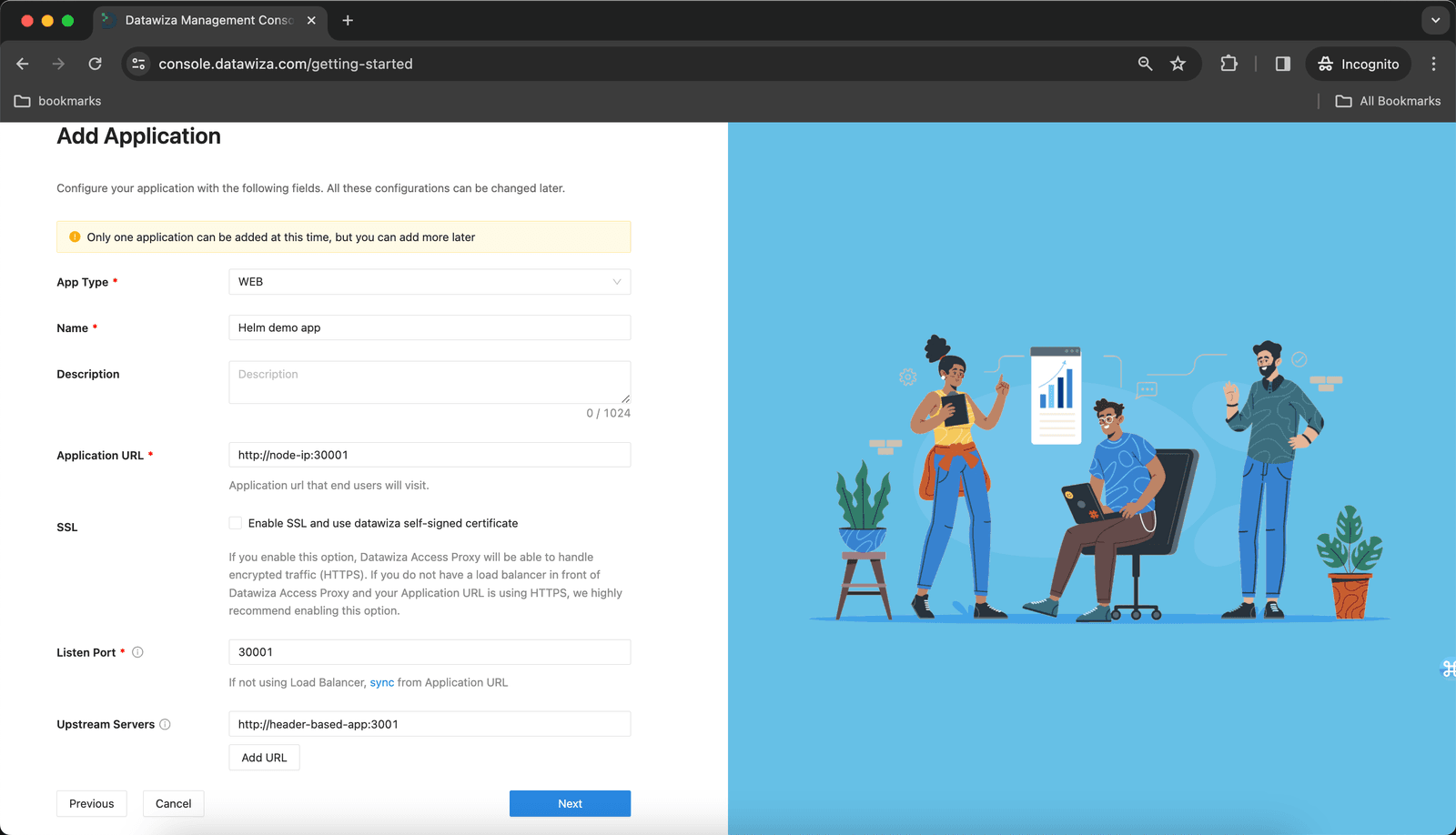 Enable SSO using Helm | New App
