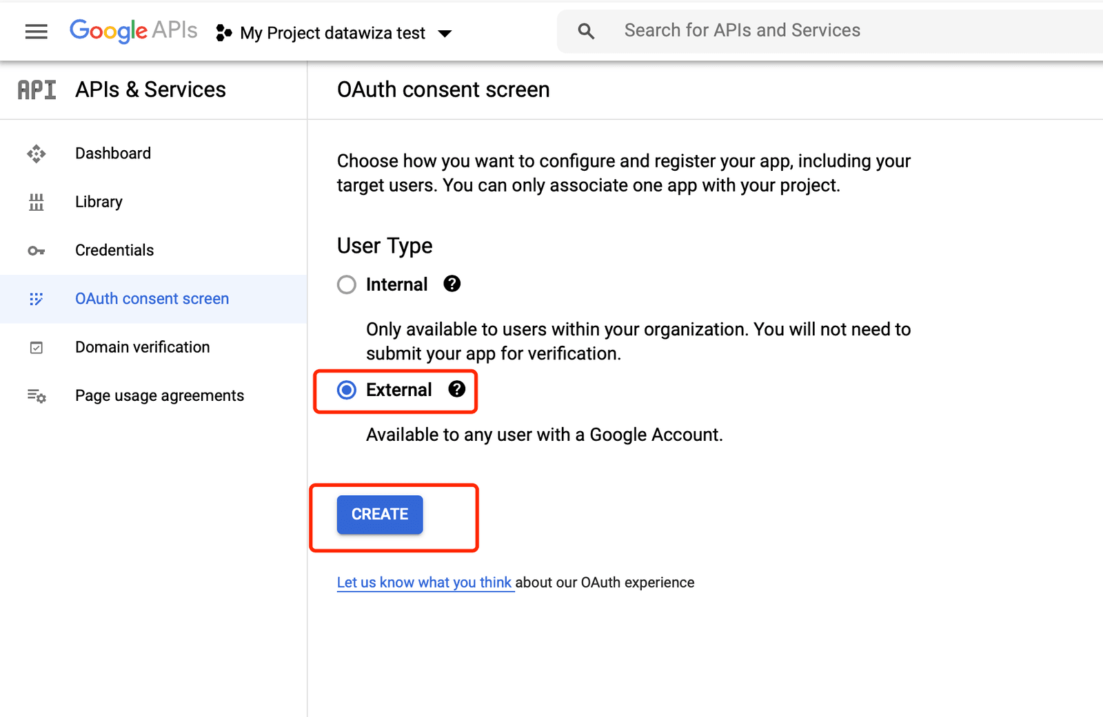 Google SSO | Google Create OAuth consent screen