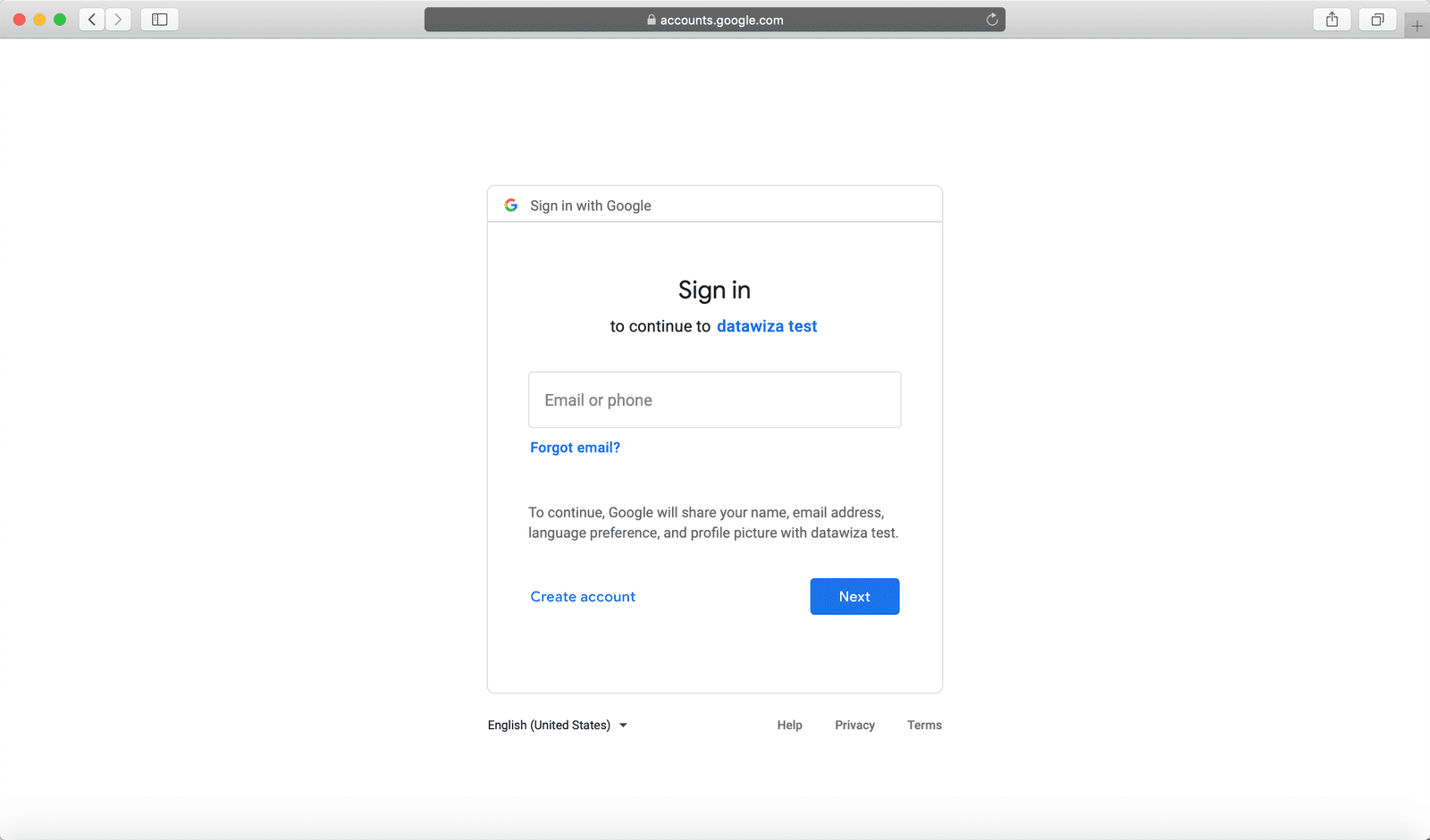Web App Google SSO | DAP with Google