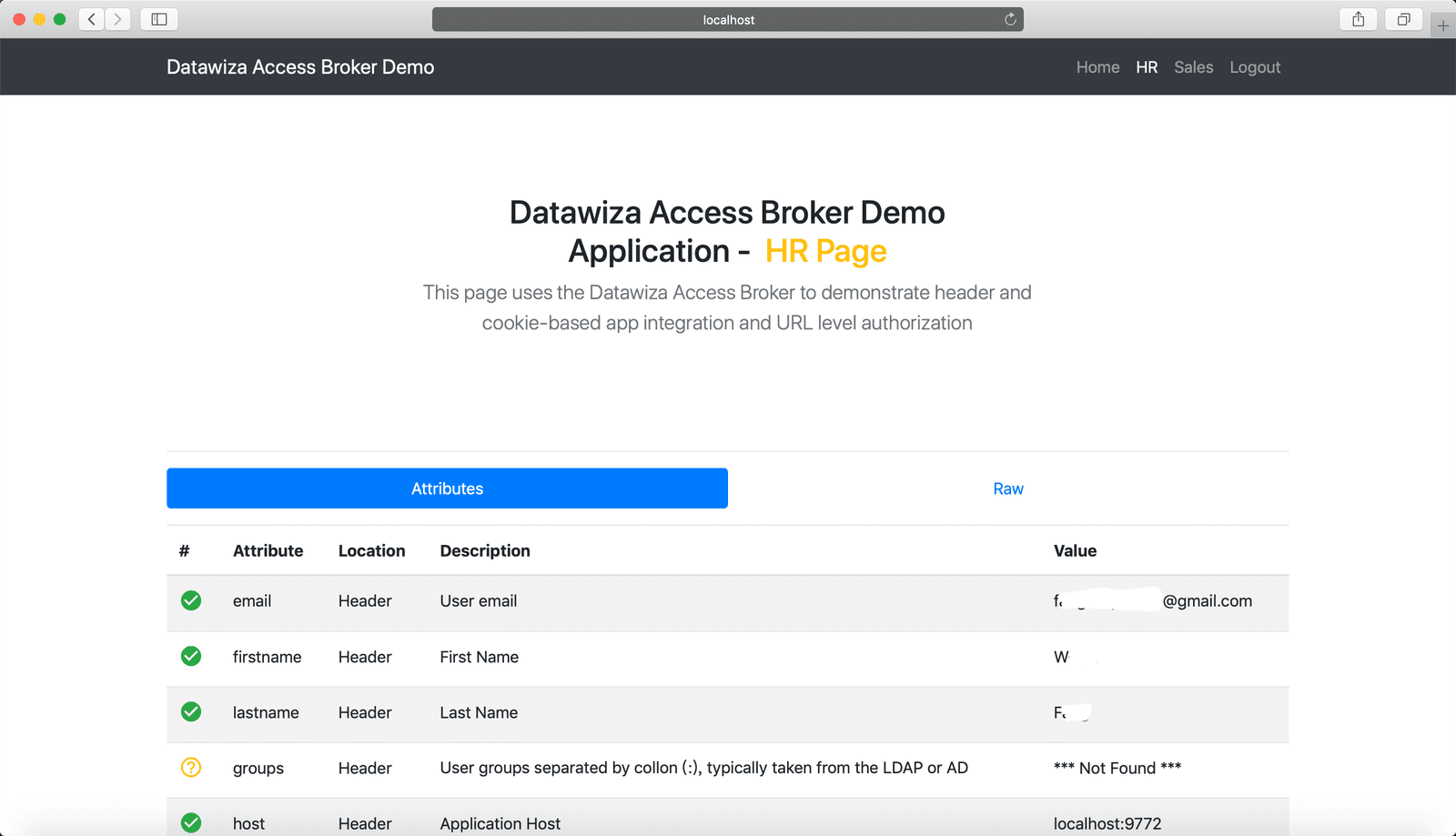Web App Google SSO | Google Example