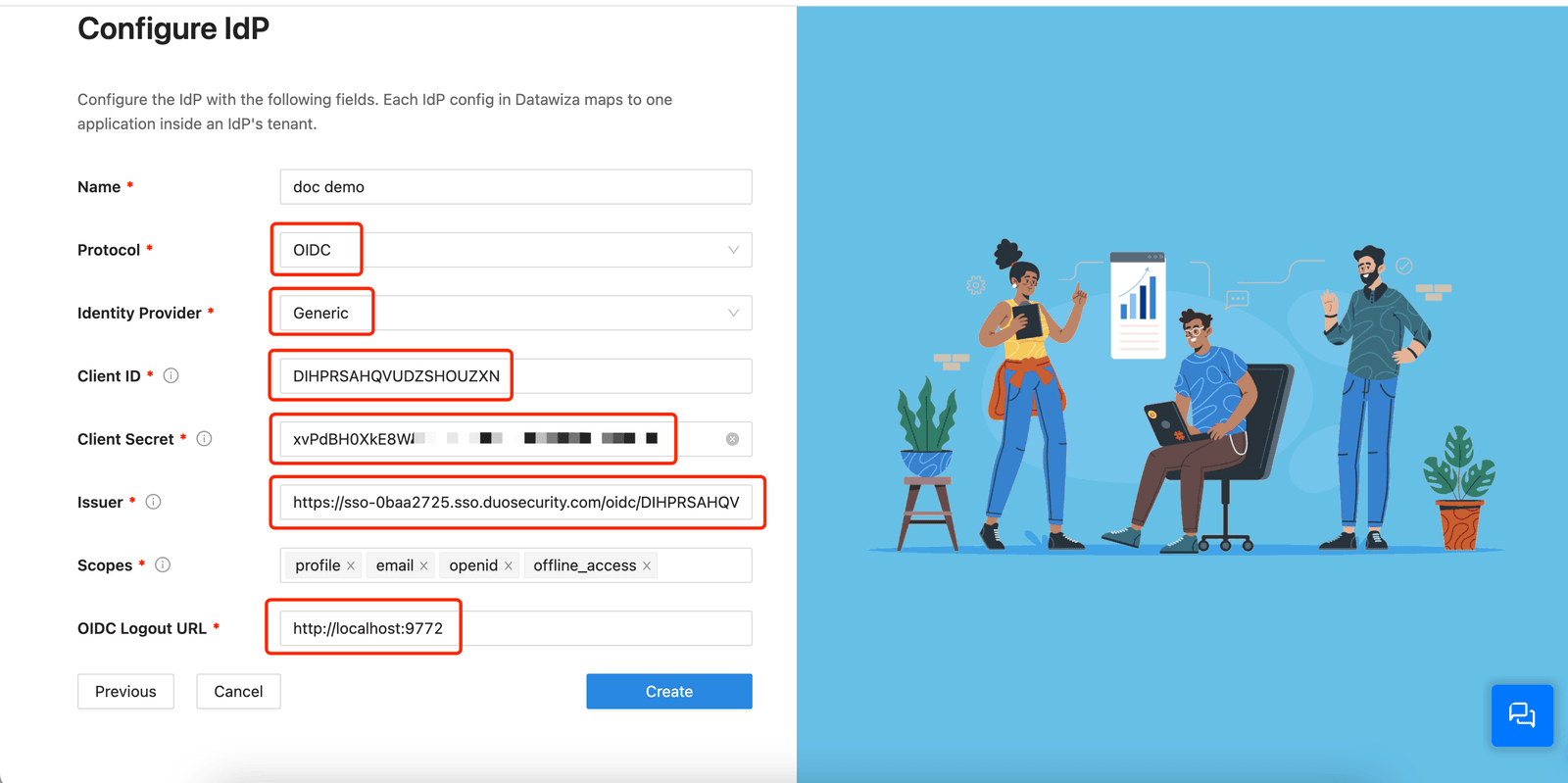Duo MFA AD SSO | Create a Generic OIDC IdP