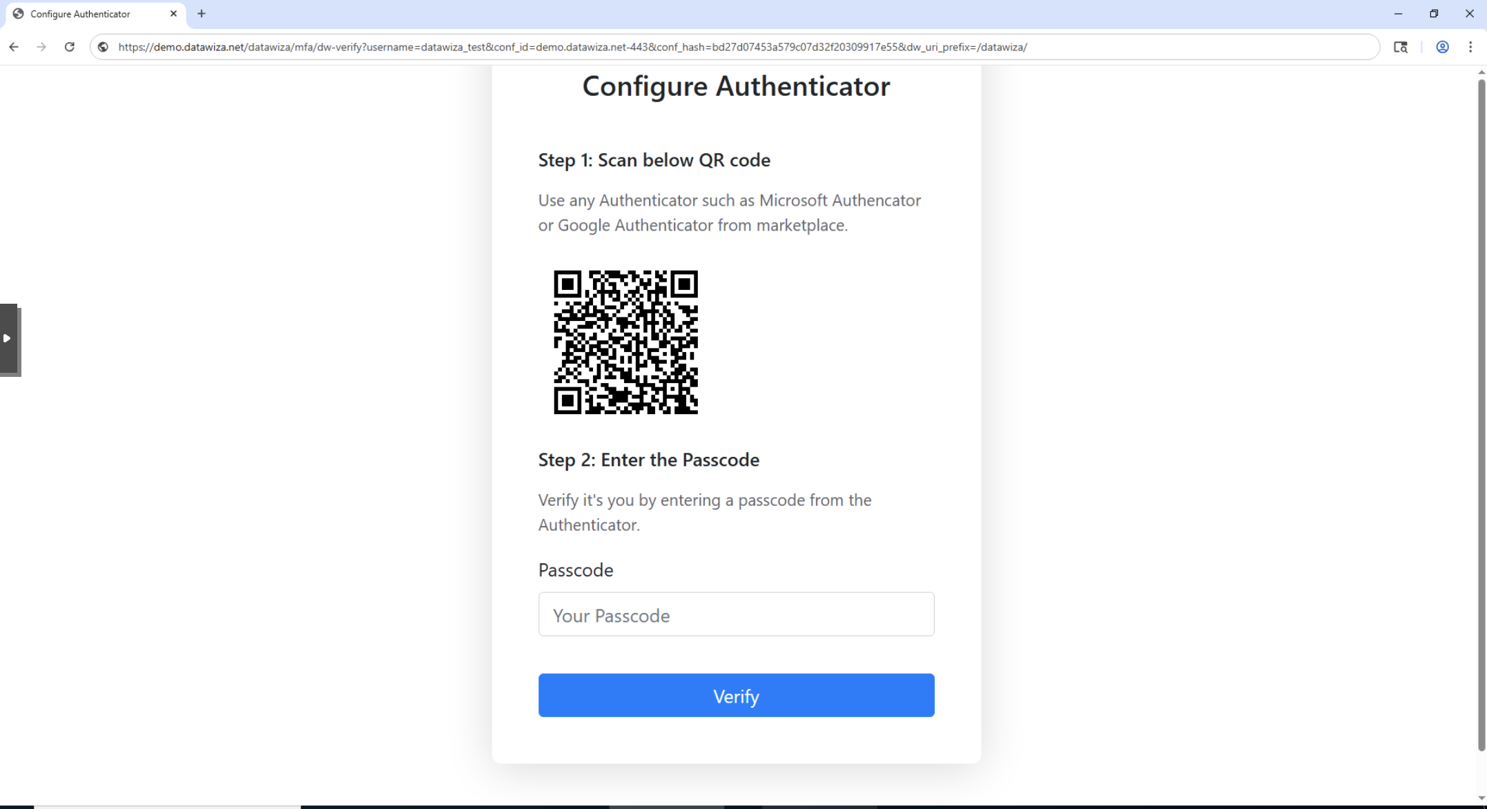 Web App MFA | JIT Enrollment Prompt