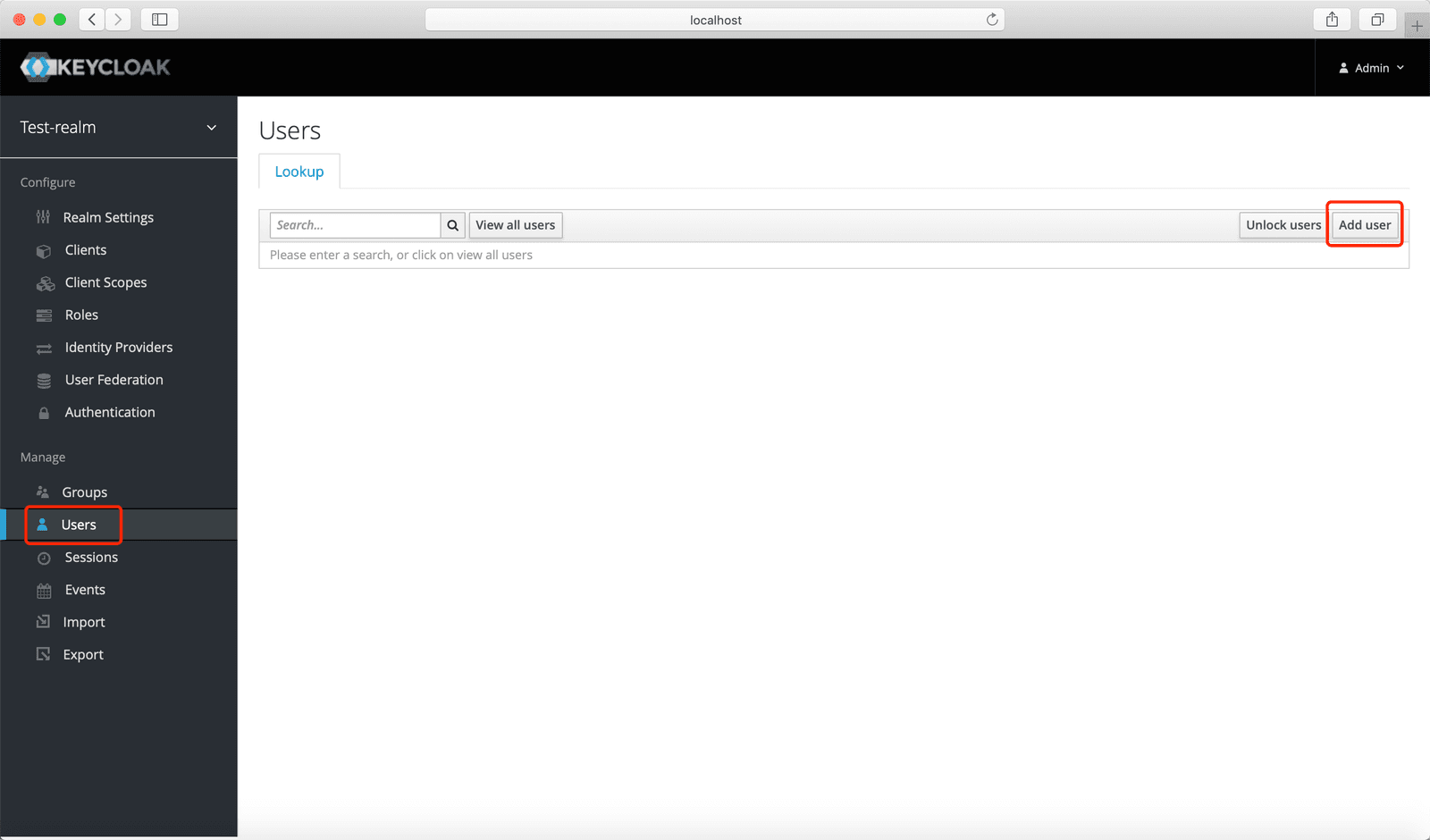 Keycloak SSO | Create Keycloak User