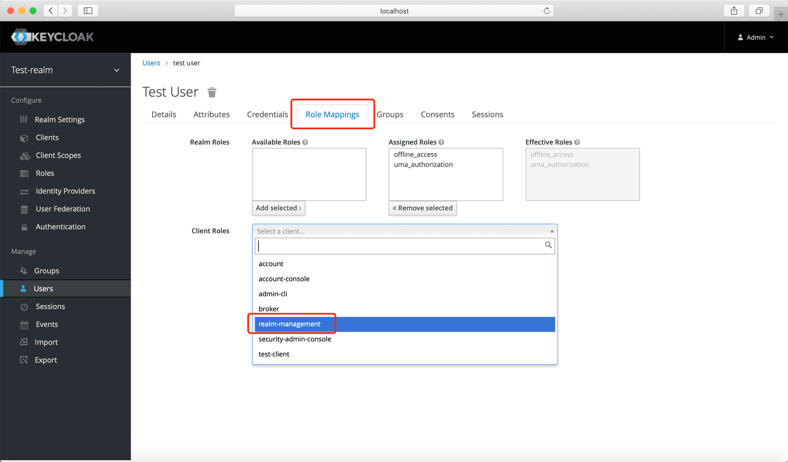 Keycloak SSO | Create Keycloak User