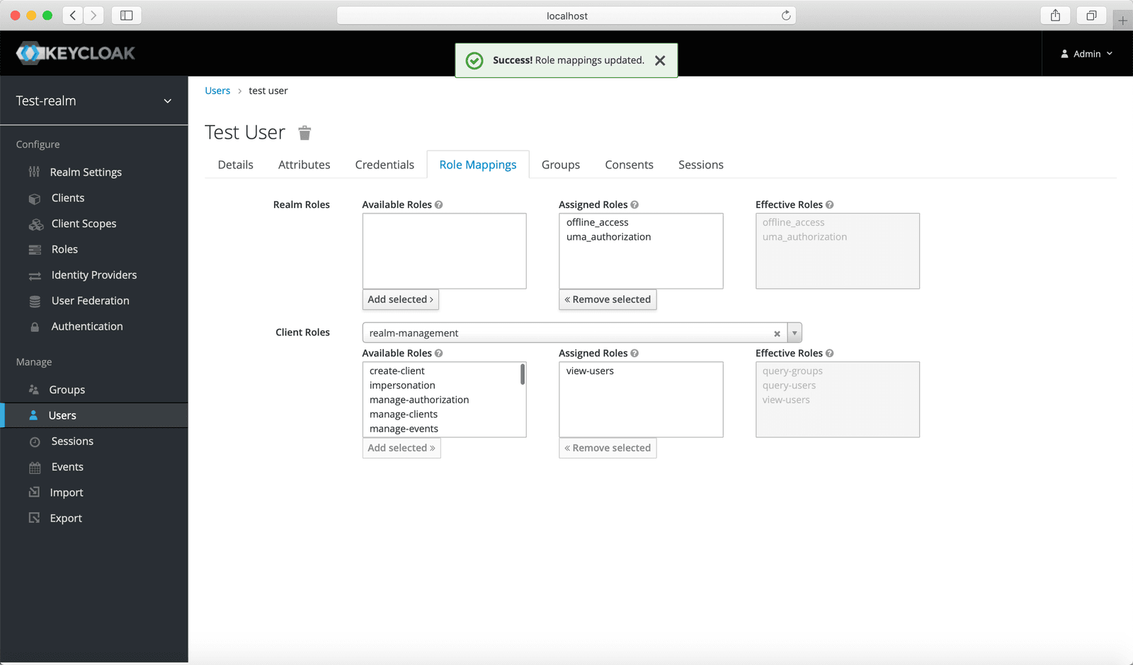 Keycloak SSO | Create Keycloak User