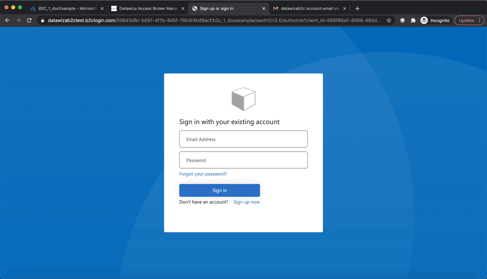 Web App Azure AD B2C SSO | DAP with Azure AD B2C