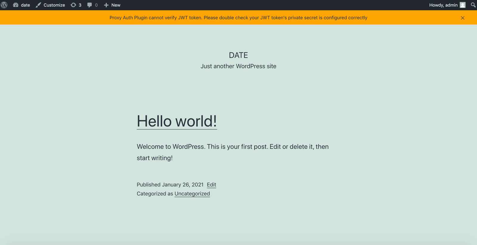 WordPress SSO and MFA | wordpress error notification