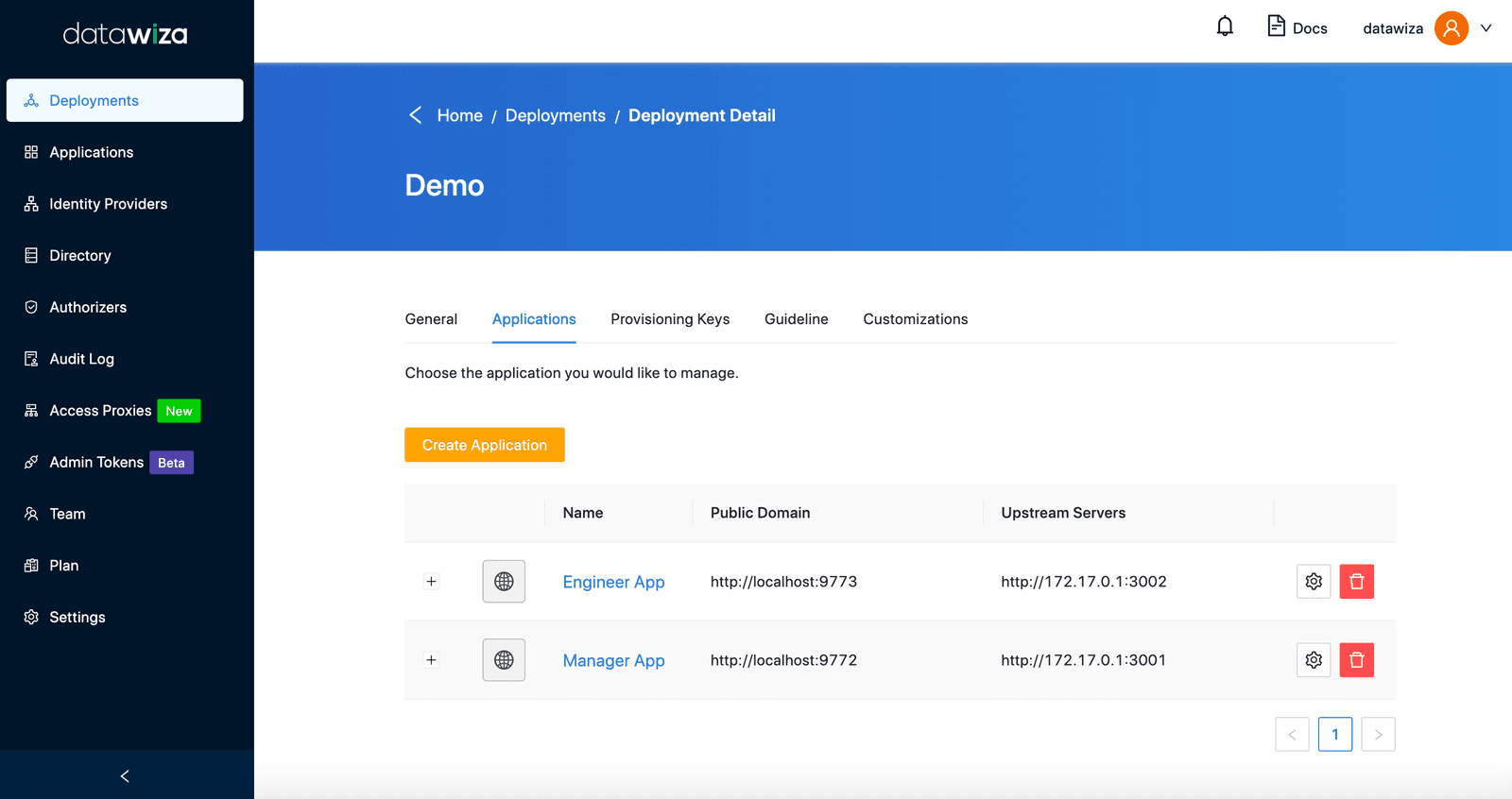 Multi Web App SSO | Application configured