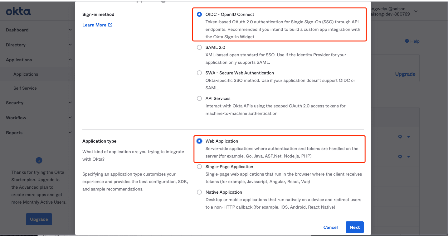 Okta Web Platform