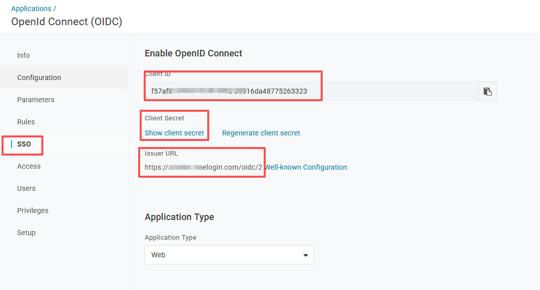 OneLogin Config