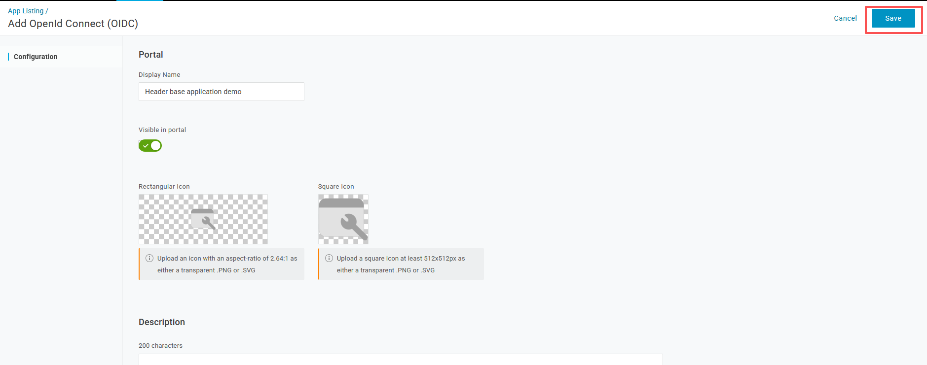 OneLogin Create App