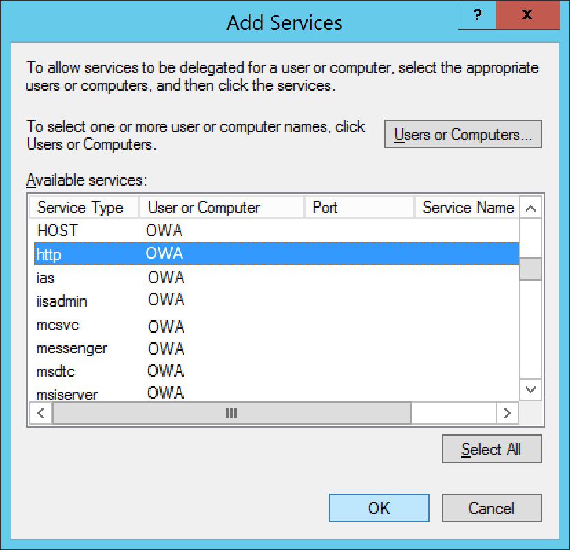 Microsoft OWA SSO and MFA | Select HTTP