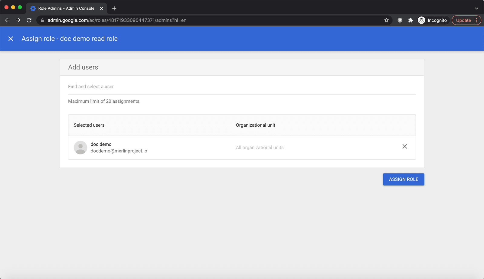 Google Workspace SSO | impersonate user